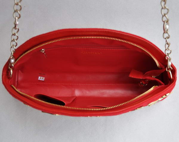 Fake Chanel Paris Moscow Romanov Chain Clutch A36017 Red On Sale - Click Image to Close